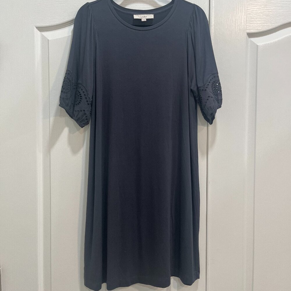 Loft Dress with Lace Sleeve Detail